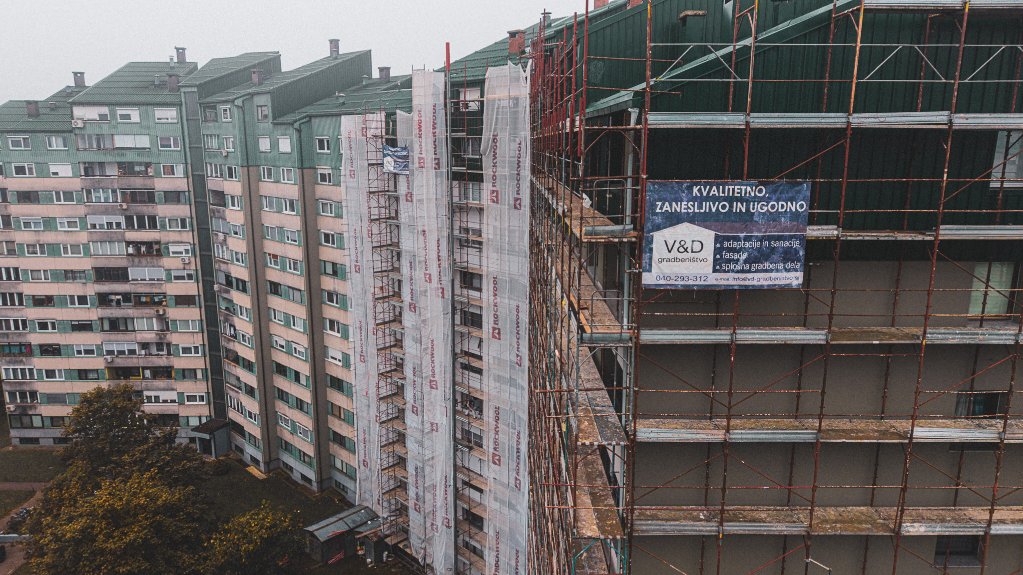 Snemanje objekta z dronom