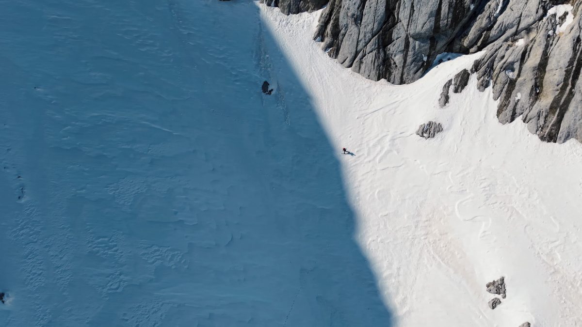Snemanje z dronom - Jezerska Kočna - Spust 3