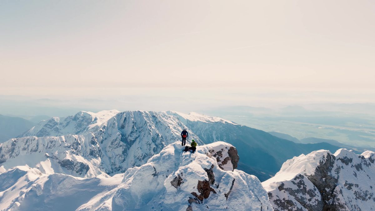 Jezerska Kočna - Zimski vzpon in smučanje
